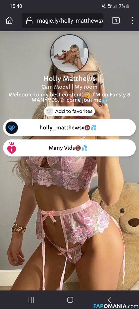 Holly Matthews / HollyMatthewsx / holly_matthewsx / hollymatthews Çıplak OnlyFans  Sızdırılmış Fotoğraf #4