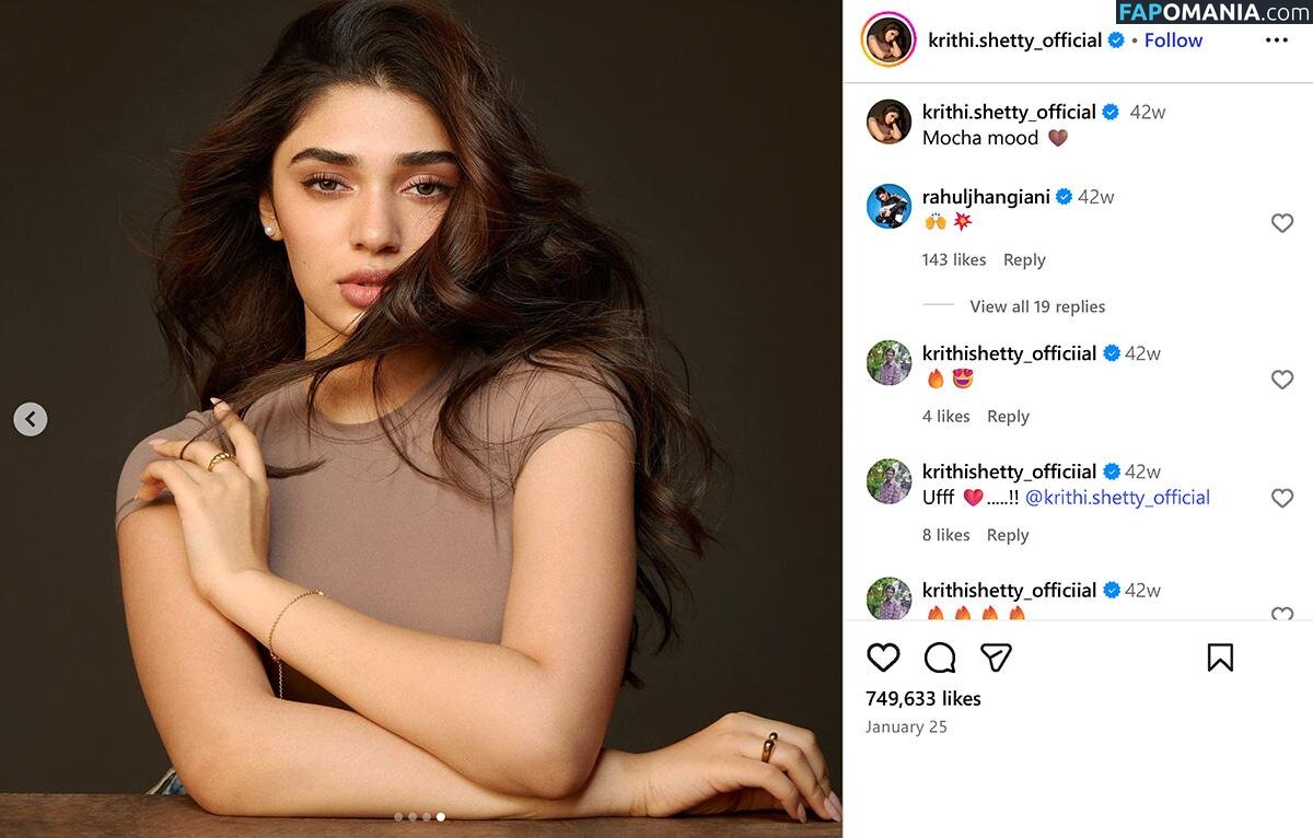 Krithi Shetty Çıplak OnlyFans  Sızdırılmış Fotoğraf #9